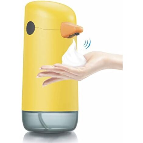 Distributeur De Savon En Mousse Pour Salle De Bain Automatique Pour Enfants 320ML, Distributeur De Savon Debout Automatiquement À Piles, Distributeur De Savon Pour Hôtel (Sans Batterie) (1/5)