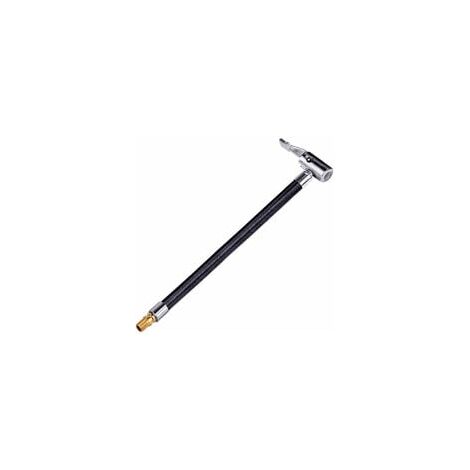 Velo Moto Voiture Pneu Gonfleur D'air Tuyau Tube Gonflable Tuyau Pneu Valve Connecter Tuyau Connexion Air Chuck Gonfleur Compresseur Pompe Extension Tuyau Adaptateur, modele: Noir 20cm Non degonfle (1/4)