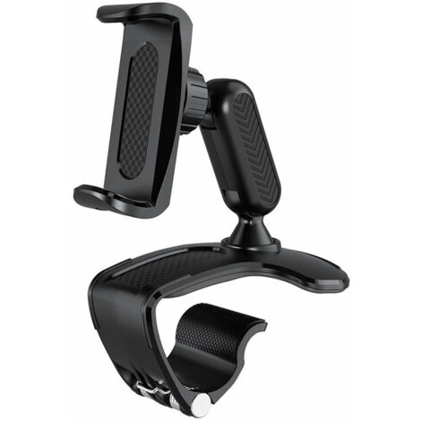 Support Téléphone Voiture Multifonction ,Rotation 360 degrés Universel,Gu (Noir) 1Pcs, (1/5)