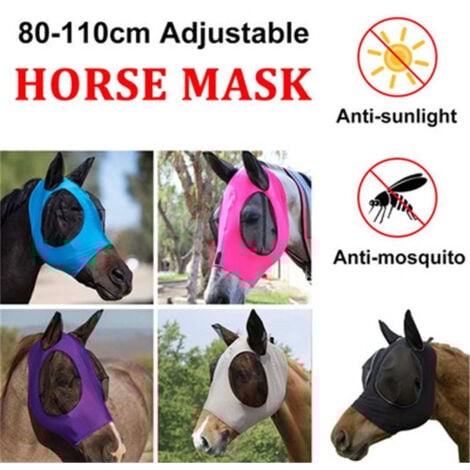 Masque réglable anti-moustique Horse Mesh Purple