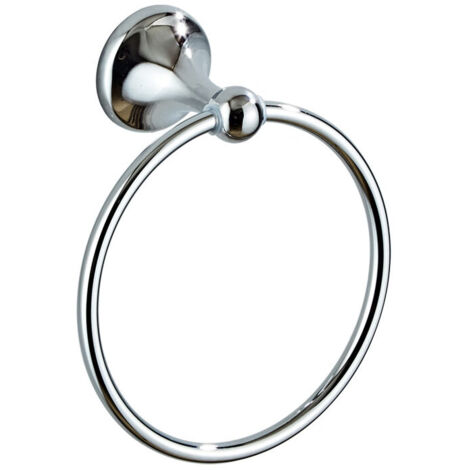 Un anneau porte-serviette chromé moderne (1/5)