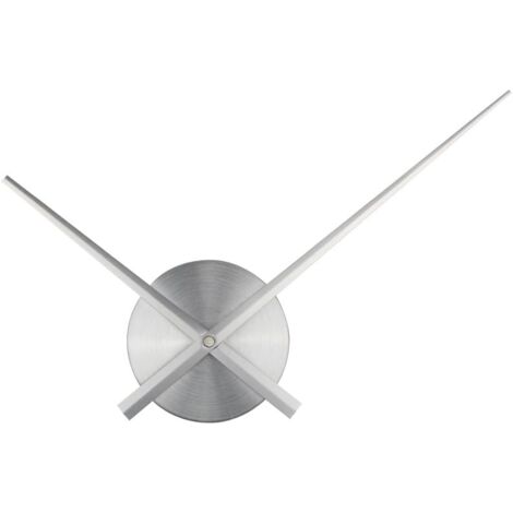 Couleur argent-Grande horloge murale - Aiguilles 3D - Horloge à mécanisme à quartz - Loisirs créatifs - Décoration d'intérieur (1/5)