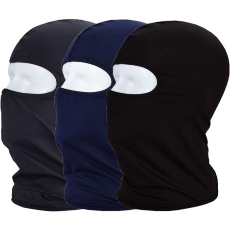 Lot de 3 cagoules d'été en tissu élastique fin et respirant pour le cyclisme et les sports de plein air - Protection contre les UV et la poussière (1/5)