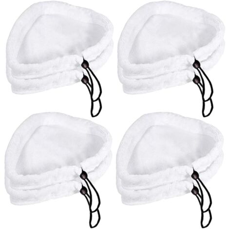 Lot de 8 Chiffons en Microfibre Pads de Nettoyage Universel Compatible avec d'autres Balais Vapeur Pièces de rechange de vadrouilles lavables (1/5)