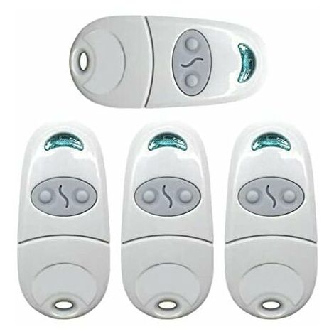 Télécommande Univers Portail, PingGoo Télécommande pour Ouvre-Porte de Garage, émetteur de clé Portable, Télécommande de Porte de Garage pour Came Top 432NA/432EE/432 EV/432M (4, Blanc) thsinde