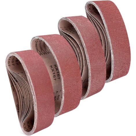 25x bande papier de verre Abrasif ponceuse mécanique ou Feuilles abrasives avec grain P40/60/80/100-7.5 x 53.3 cm (1/5)