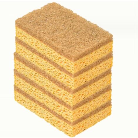 5 pièces Chiffons en Tissu Block Sponge Vaiss ménage Coussin de Nettoyage Casquette Lave-Vaiss éponge Vaiss Bloc de Vaiss Nettoyage artefact Cuisine Serviettes de Cuisine (Size : 2） (1/5)