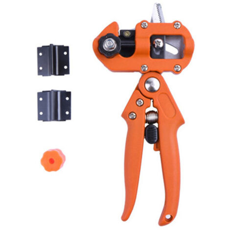 orange Outils de greffage professionnels Grafter Sécateur Kit Jardin Arbre Fruitier Sécateur Greffage ux 2 en 1 ux Outil De Coupe Ensemble (1/4)