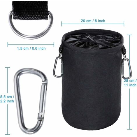 Sac à Pinces à Linge, Sac à Pinces à Linge, Sac Suspendu Reutilisable Pour Jusqu A 100 Pinces A Linge Panier Avec Crochets De Suspension Pour La Maison Le Balcon Les Voyages Portable
