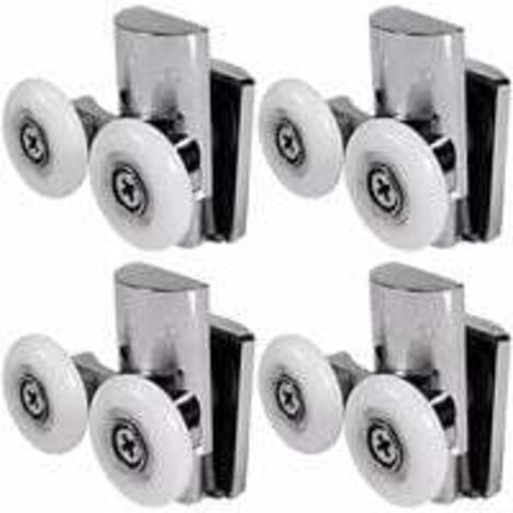 Roulettes de Porte de Douche,23 mm Roues De Porte de Douche en Haut ou en Bas (1/5)