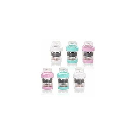 6pcs mini filtre à eau de robinet robinet deau au charbon actif charbon robinet leau cartouche de filtre purificateur propre robinet de filtre à eau de cuisine de douche dappoint (1/5)