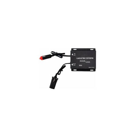 Convertisseur d'Alimentation Voiture, 10A 24V à 12V Alimentation Transformateur Abaisseur Convertisseur de Puissance avec Universel Allume-Cigarette pour Voiture Audio, Radio, Camion (1/5)
