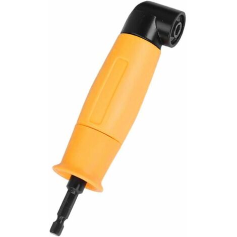 90 Degrés Perceuses À Angle Droit Adaptateur Jaune Tournevis A Renvoi D'Angle Coudé 6.35Mm Tige Hexagonale Pilote Et Tournevis Drill Attachment Avec Porte-Embout Magnétique (1/5)