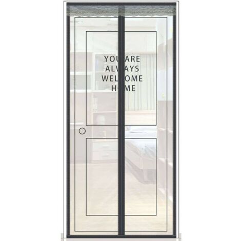 Anti-Insectes Fermeture Automatique Moustiquaire Magnétique 120x210cm(47x83inch) (1/5)