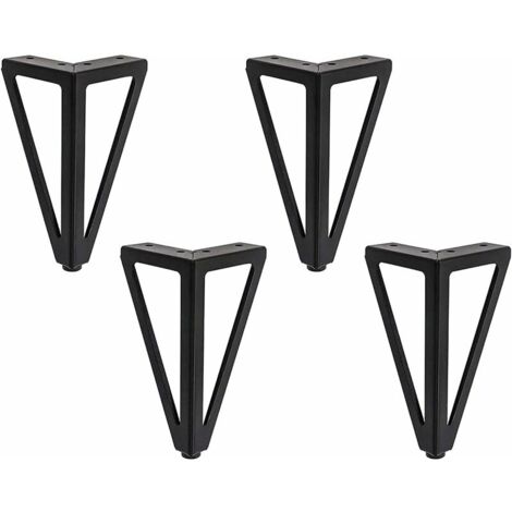 4-piece Set Black Diy Table Leg Cabinet Leg Chair Cabinet Sofa And Other Furniture