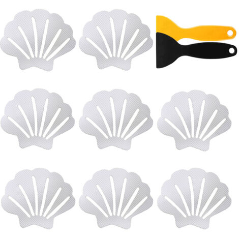 Lot de 24 autocollants antidérapants pour baignoire, baignoire, douche - Blanc (1/5)