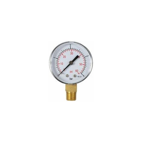 Cadran De Pression D'Eau De Filtre De Piscine De 50Mm 0 60Psi 0 4Bar, Manometre, Filetage Npt De 1/4 (1/5)