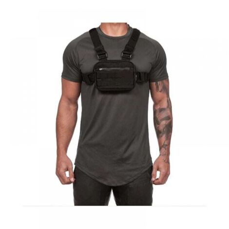 Hommes Femmes Poitrine Rig Sac Hip Hop Streetwear Taille Sac Réglable Poitrine Sacs Fanny Pack