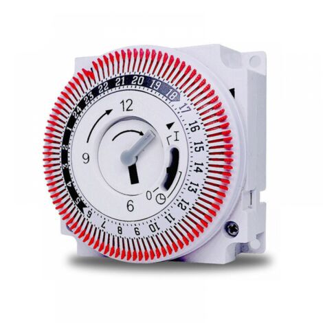 Minuterie mécanique 250V rappel de minuterie 15 Minutes 24 heures cuisine compte à rebours contrôleur d'économie d'énergie minuterie industrielle interrupteur (1/4)