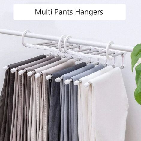 Bomoe Cintre Metal Lot De 20 Cintres Blanc - Cintres Pantalon Anti