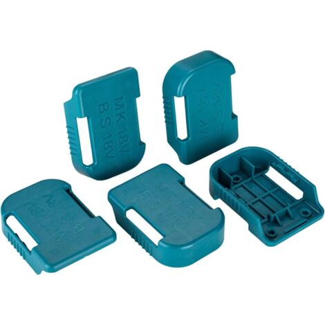 Lot de 5 supports de batterie pour batterie Makita 18 V, également pour support de batterie Bosch 18 V, compatible avec les batteries BL1830 BL1840 BL1850 BL1860 BAT609 BAT622