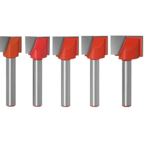 6mm Tige Fraises Set, Fraises à rainurer droites, Fraises pour surfaces dures, Fraise à bois raboter outil de travail du bois, Fraises pour menuiserie(13mm/15mm/16mm/18mm/20mm) (1/5)