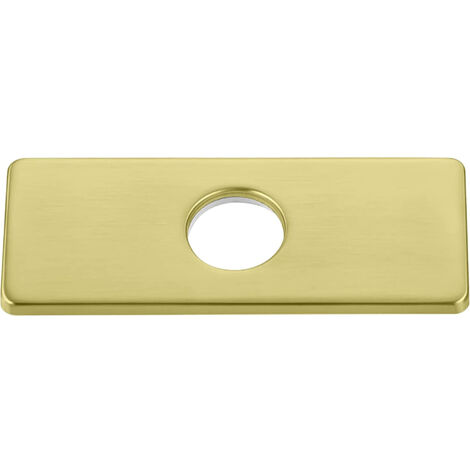 1PC or Plaque de trou d'évier de cuisine pour robinet de salle de bain, lavabo, rosace de robinet en nickel brossé