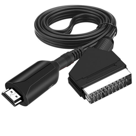 hdmi to scart video converter hdmi to scart broom head audio to video converter box adapter cable 1m (1/5)