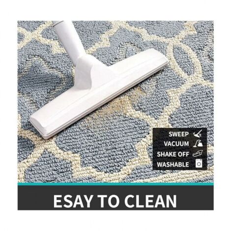 Paillasson Antidérapant,Tapis de Porte Intérieur et Extérieur Absorbant et Résistant,Tapis d'entrée Lavable en Machine,Anti-Poussière - 60 x 90 cm,Gris