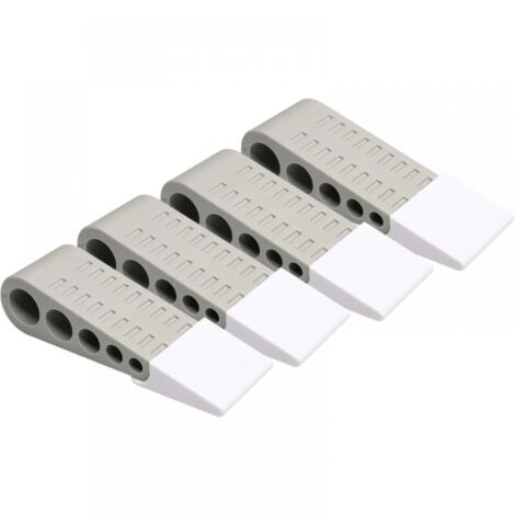 Butées De Porte En Caoutchouc Noir - Butée De Porte Moderne En Métal Chromé Argenté - Protection