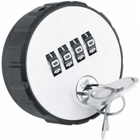 Serrure à combinaison de sécurité à 4 chiffres avec clé (20 mm), serrure à combinaison numérique, boîte en alliage de zinc à combinaison numérique, serrure pratique (1/5)