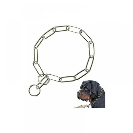 3.0mmX50cm Colliers Étrangls Collier de Dressage pour Chien Colliers Classiques Réglable en Acier Solide Chaîne Collier en Chaîne Grosses pour Chien (1/5)