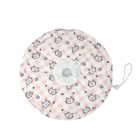 S Tour de cou 12-25 cm Collier pour chat anti-léchage réglable Collier pour chat souple Collier de protection réglable, adapté aux chats après une intervention chirurgicale et des blessures