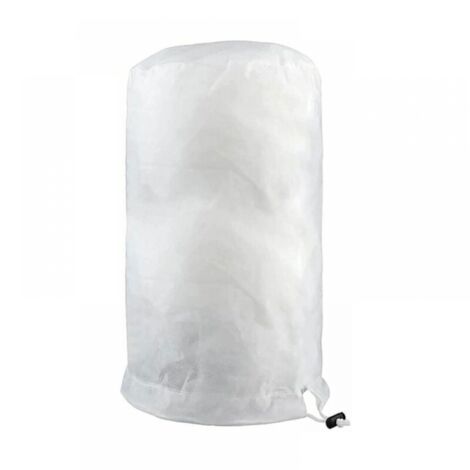 (60×80cm,blanc×1) Housse de Protection pour Plantes d'Hiver, Housse d’Hivernage pour Plantes de Jardin Réutilisable,Housse Hivernage Plante avec Fermeture Éclair et Cordon de Serrage (1/5)