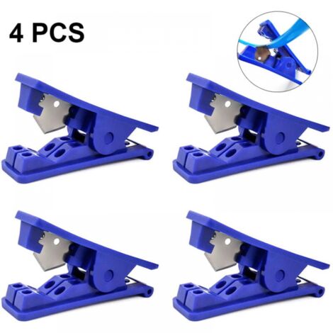 (4 Pièces) Coupe-Tube Tuyau Coupe-Tuyau Coupe-Tuyau Outil de Coupe de Tube Précis pour Tube en Plastique de Nylon et Tuyau Coupé jusqu'au Tube (1/5)