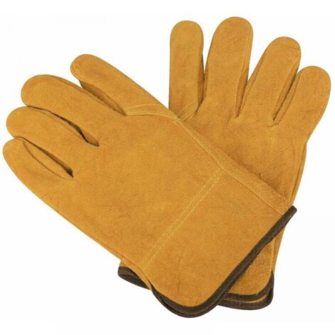 Leather Welding Gloves, Heat Resistant, Flame Retardant for Welding, Gardening, Camping Fireplace, Stove, BBQ (1/5)