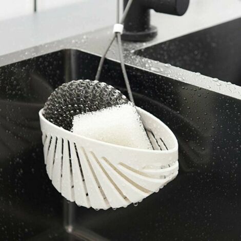 Sponge Holder, Sink Sponge Holder, Drain Basket Hanging, Hanging Basket Sink Tray Basket for Kitchen Bathroom