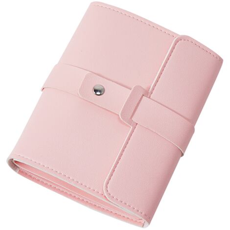 (pink) Earring Storage, Earring Display, Women's Jewelry Box, PU Leather Travel Jewelry Rolls, A Small Book to Keep Your Earrings Safe (1/4)