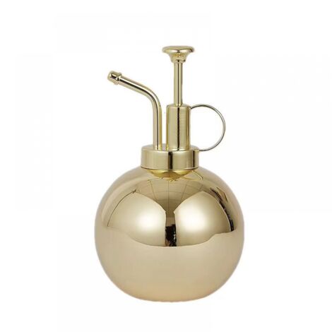 (or) Small Watering Can for Indoor Plant, 500ml Stainless Steel Watering Pot Vintage Hand Press Spray Bottle Garden Balcony Accessory (1/5)