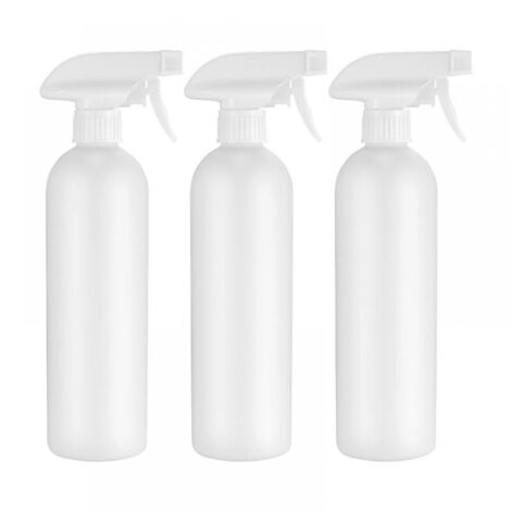 (White)3 Pieces Spray Bottles, 500ML Empty Spray Bottles, Plastic Pump Bottles for Garden Plant Hair Water Sprayer (1/5)