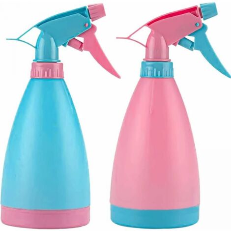 (blue pink)2pcs 500ML Garden Spray Bottle Trigger Sprayer, Leakproof Spray Bottle for Cleaning, for Garden Kitchen (1/5)