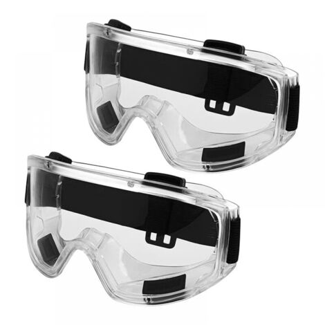 Pack Safety Glasses with Clear Anti-Fog Anti-Scratch Lens - Vented, Fitted, Impact Resistant Safety Goggles for Lab, Grinding, and DIY (1/5)