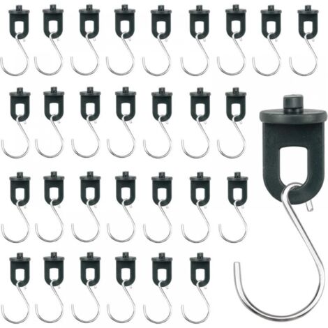 50pcs Greenhouse Fixing Clip + 50pcs S-shaped Hook, Greenhouse Clip, Plant Accessories, Greenhouse Clip, Plant Support (1/5)