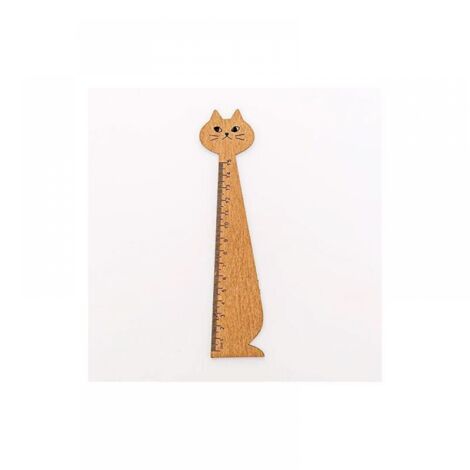 brown 15cm Wooden Ruler, Cute Journal Ruler, Math Ruler, Geometric Ruler, Measuring Ruler, Office Ruler, 6 Inch Kids Wooden Ruler (1/5)