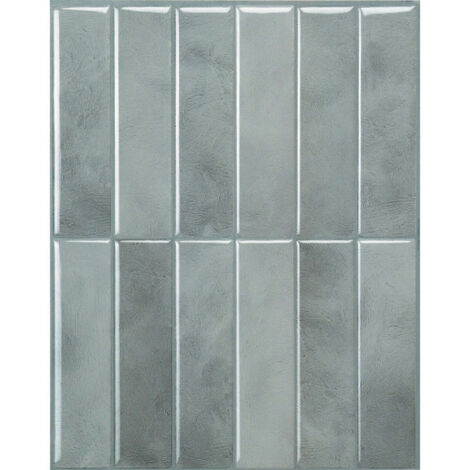 Smart Tiles Morocco Casa - carrelage adhésif mural grise x4 - 29.02 x 22.86 cm