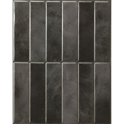 Smart Tiles Morocco Zaida - carrelage adhésif mural noire x4 - 29.02 x 22.86 cm