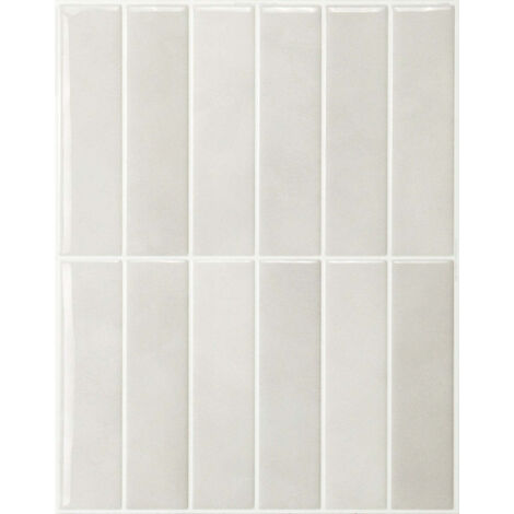 Smart Tiles Morocco Essaouira - carrelage adhésif mural gris blanc x4 - 29.02 x 22.86 cm