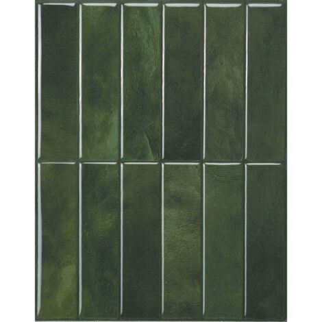 Smart Tiles Morocco Sefrou - carrelage adhésif mural verte x4 - 29.02 x 22.86 cm