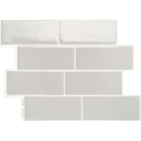 Smart Tiles Metro Cassandra - crédence adhésive grise x4 - 29.34 x 21.28 cm