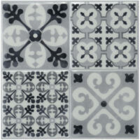Smart Tiles Vintage Bartoli - carreaux de ciment adhésif multicolore x4 - 22.86 x 22.86 cm